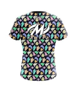 Alternative view of Motiv Colorful Ghosts CoolWick Bowling Jersey