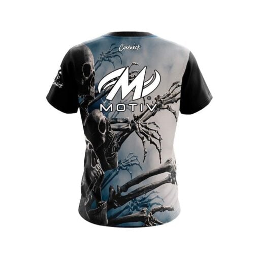 Motiv Halloween Bones CoolWick Bowling Jersey - Image 2