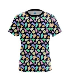 Plain Colorful Ghosts CoolWick Bowling Jersey