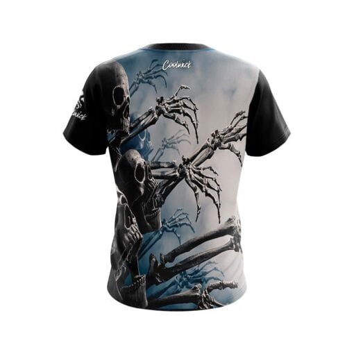 Plain Halloween Bones CoolWick Bowling Jersey - Image 2