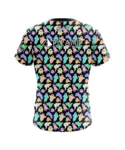 Alternative view of Pyramid Colorful Ghosts CoolWick Bowling Jersey