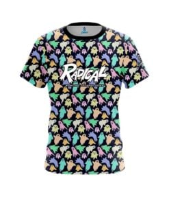 Radical Colorful Ghosts CoolWick Bowling Jersey