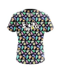 Alternative view of SWAG Colorful Ghosts CoolWick Bowling Jersey