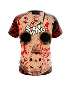 Alternative view of SWAG Camp Crystal Lake CoolWick Bowling Jersey