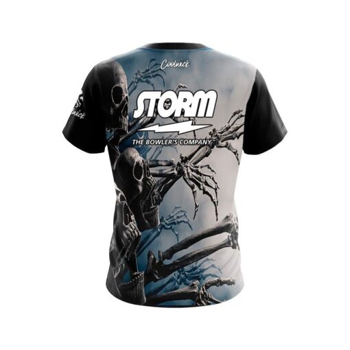 Storm Halloween Bones CoolWick Bowling Jersey - Image 2