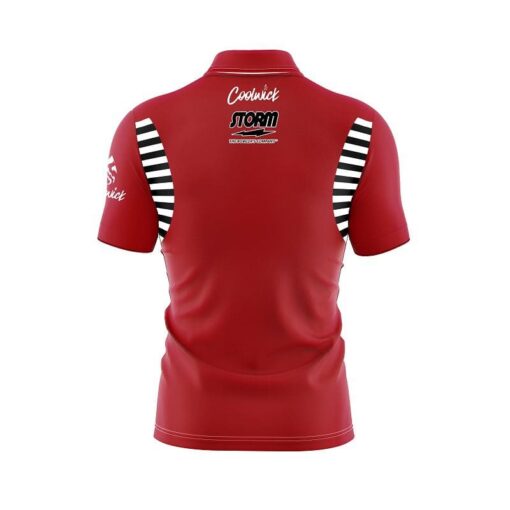 Storm Vintage Collection Red S20R Coolwick Bowling Jersey - Image 2