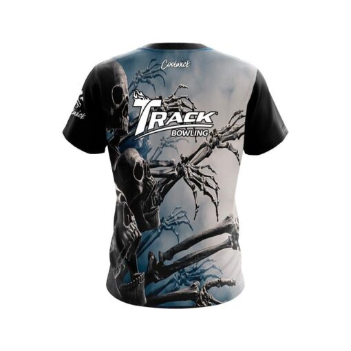 Track Halloween Bones CoolWick Bowling Jersey - Image 2