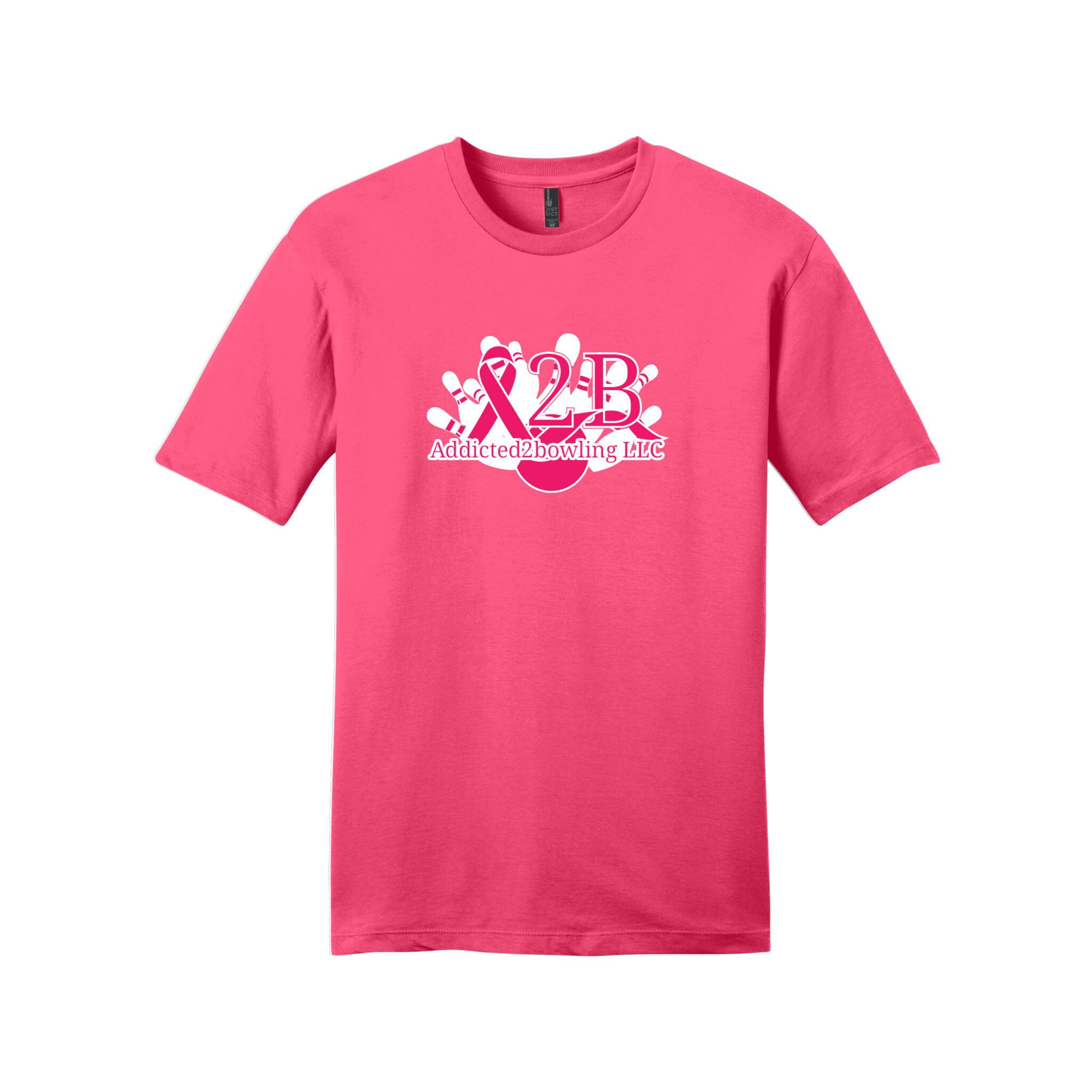 A2B Addicted2Bowling Breast Cancer Unisex CoolWick Bowling T-Shirt