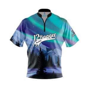Bowling Ball Skull Sublimated Custom Bowling Jerseys | YoungSpeeds Banded Zip
