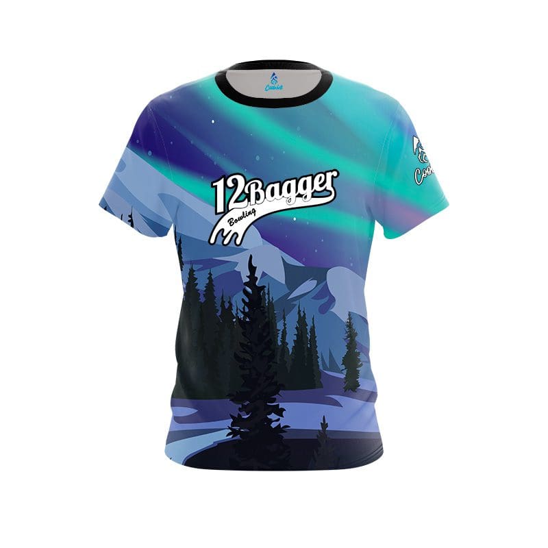 12Bagger Aurora Borealis Coolwick Bowling Jersey
