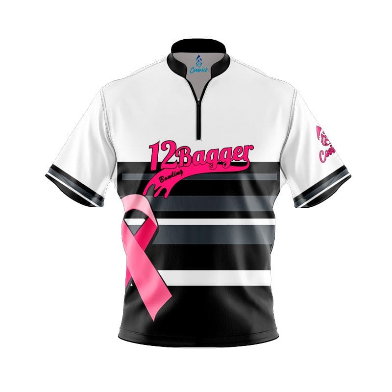 12Bagger Pink Ribbon Fast Track CoolWick Bowling Jersey