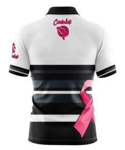 Alternative view of 12Bagger Pink Ribbon Fast Track CoolWick Bowling Jersey