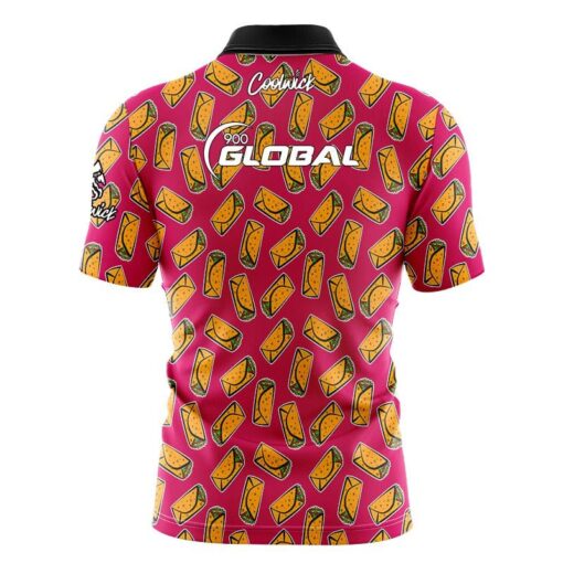 900 Global Burrito Fast Track CoolWick Bowling Jersey - Image 2