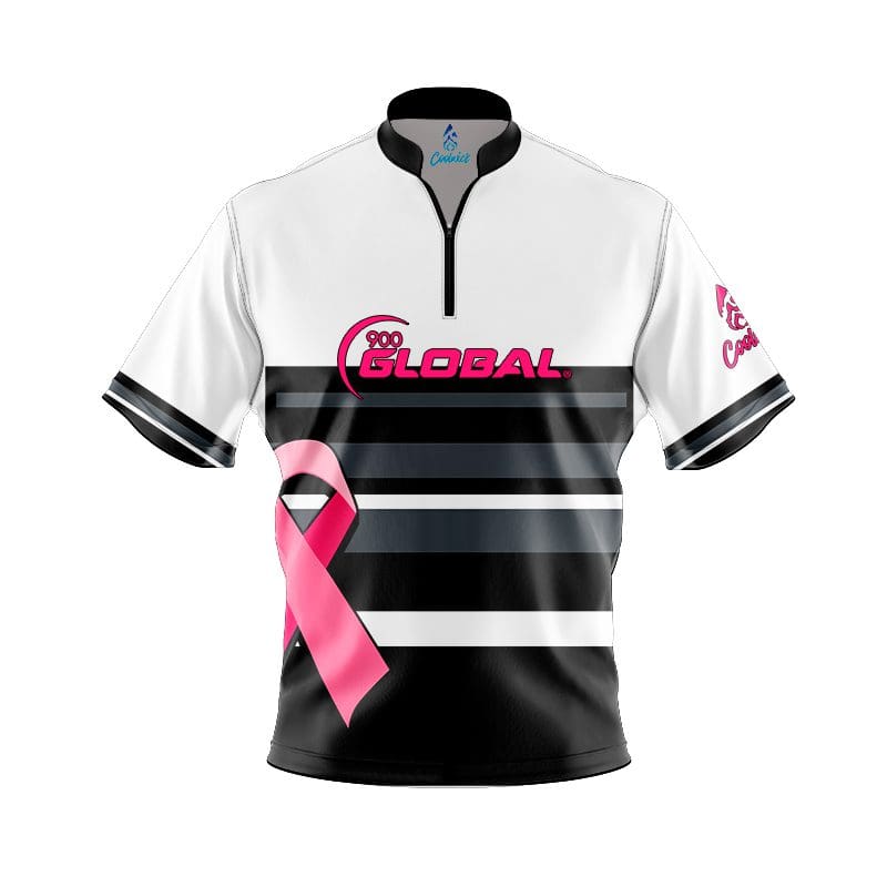 900 Global Pink Ribbon Fast Track CoolWick Bowling Jersey