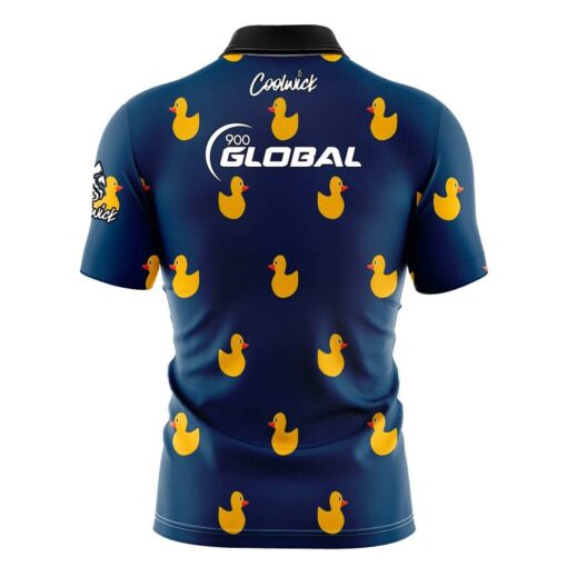 900 Global Rubber Duck Fast Track CoolWick Bowling Jersey - Image 2