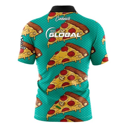 900 Global Pizza Fast Track CoolWick Bowling Jersey - Image 2
