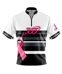 Columbia 300 Pink Ribbon Fast Track CoolWick Bowling Jersey
