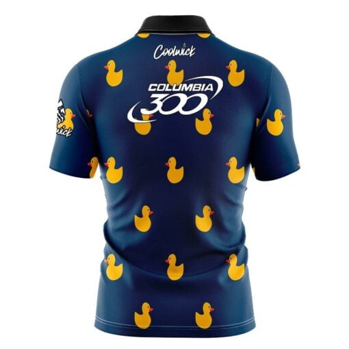 Columbia 300 Rubber Duck Fast Track CoolWick Bowling Jersey - Image 2