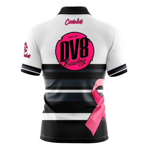 DV8 Pink Ribbon Fast Track CoolWick Bowling Jersey - Image 2