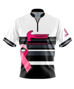 Hammer Pink Ribbon Fast Track CoolWick Bowling Jersey