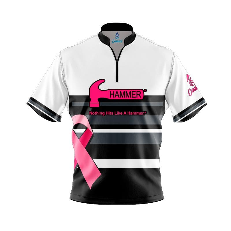Hammer Pink Ribbon Fast Track CoolWick Bowling Jersey