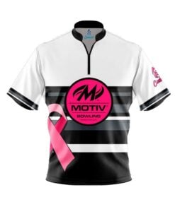 Motiv Pink Ribbon Fast Track CoolWick Bowling Jersey