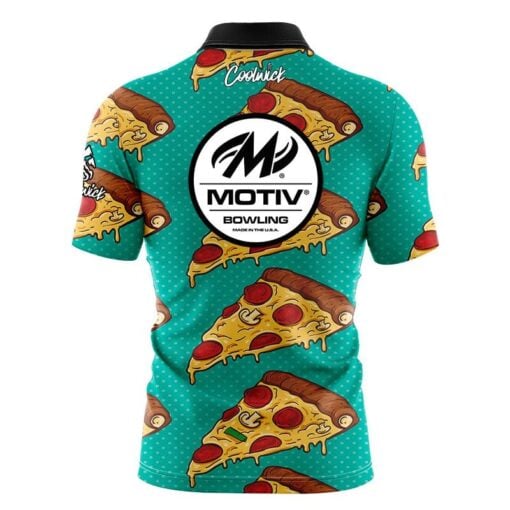 Motiv Pizza Fast Track CoolWick Bowling Jersey - Image 2