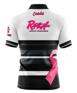 Alternative view of Radical Pink Ribbon Fast Track CoolWick Bowling Jersey