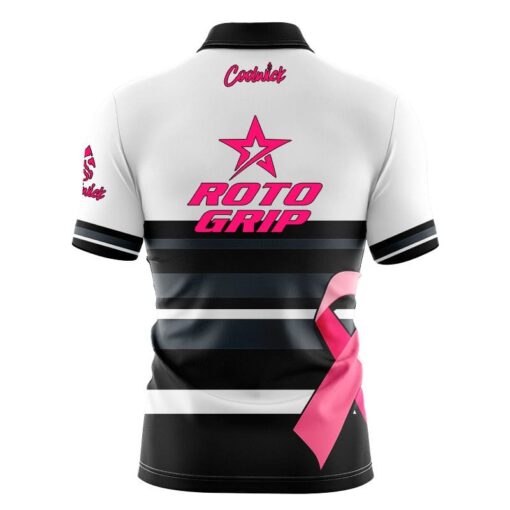 Roto Grip Pink Ribbon Fast Track CoolWick Bowling Jersey - Image 2
