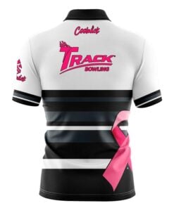 Alternative view of Track Pink Ribbon Fast Track CoolWick Bowling Jersey