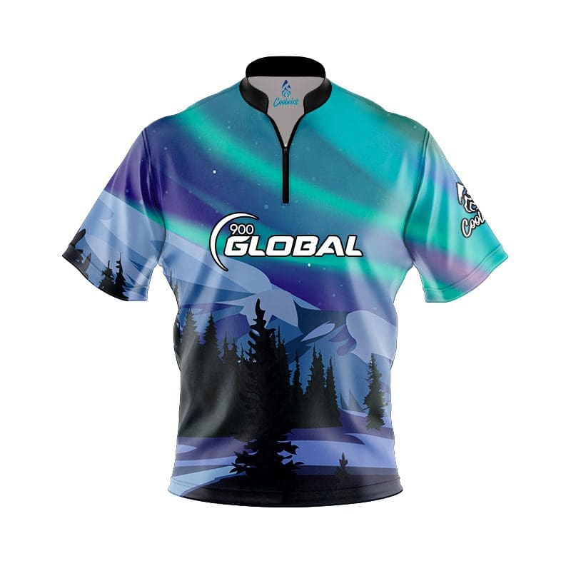 900 Global Aurora Borealis Fast Track CoolWick Bowling Jersey