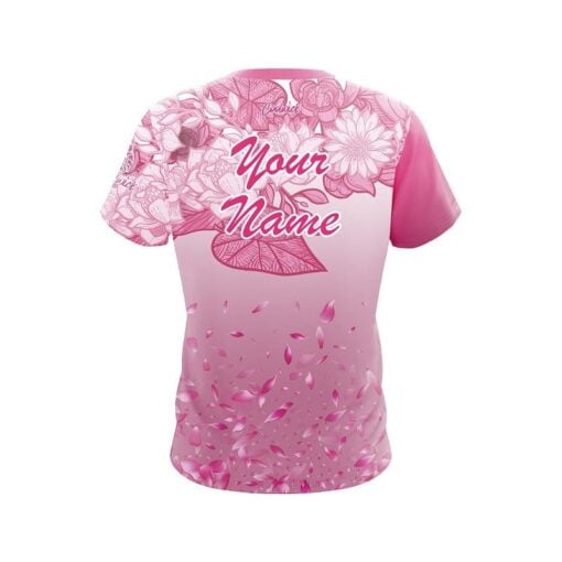 Columbia 300 Breast Cancer Petal Pink CoolWick Bowling Jersey - Image 2