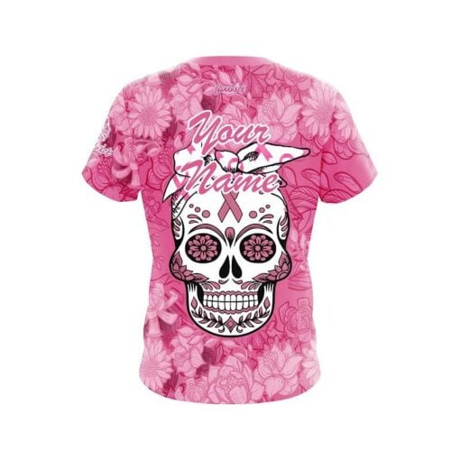 Columbia 300 Breast Cancer Mashup CoolWick Bowling Jersey - Image 2