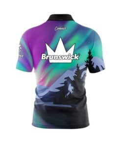 Alternative view of Brunswick Aurora Borealis Fast Track CoolWick Bowling Jersey
