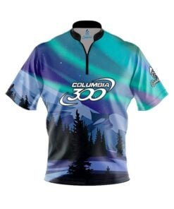 Columbia 300 Aurora Borealis Fast Track CoolWick Bowling Jersey