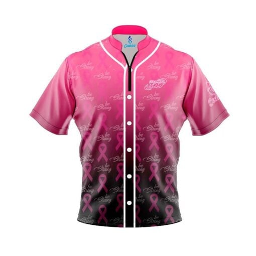 Columbia 300 Breast Cancer Baseball Fast Track CoolWick Bowling Jersey