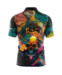 Alternative view of Columbia 300 Floral Skullscape Fast Track CoolWick Bowling Jersey