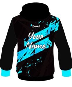 Alternative view of CoolWick Elite Black Aqua Dual Hoodie
