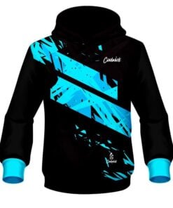 CoolWick Elite Black Aqua Dual Hoodie