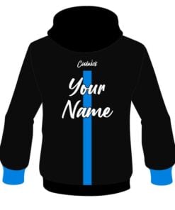 Alternative view of CoolWick Elite Black Blue Tour Hoodie