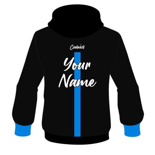 CoolWick Elite Black Blue Tour Hoodie - Image 2