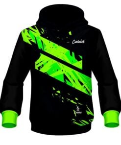 CoolWick Elite Black Green Dual Hoodie