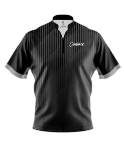 CoolWick Elite Black Grey Quartet Sash Zip Jersey