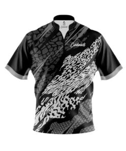 CoolWick Elite Black Grey Tiger Sash Zip Jersey