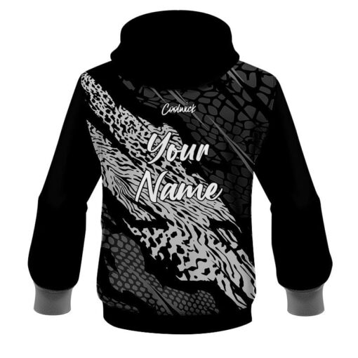 CoolWick Elite Black Grey Tiger Hoodie - Image 2
