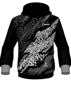 CoolWick Elite Black Grey Tiger Hoodie