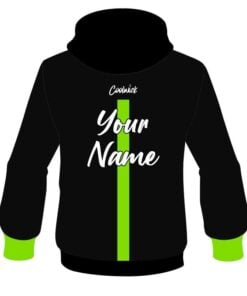 Alternative view of CoolWick Elite Black Green Tour Hoodie