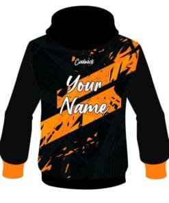 Alternative view of CoolWick Elite Black Orange Dual Hoodie