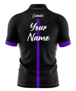 Alternative view of CoolWick Elite Black Purple Tour Sash Zip Jersey