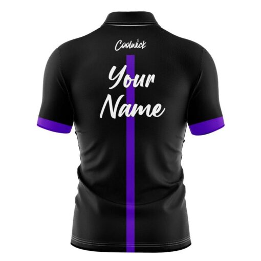 CoolWick Elite Black Purple Tour Sash Zip Jersey - Image 2